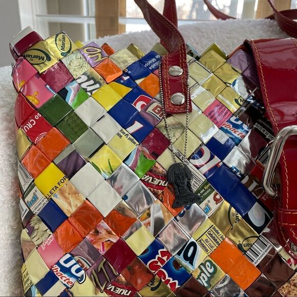 Nahui Ollin Candy Wrapper Bag Purse - Picture 2 of 14